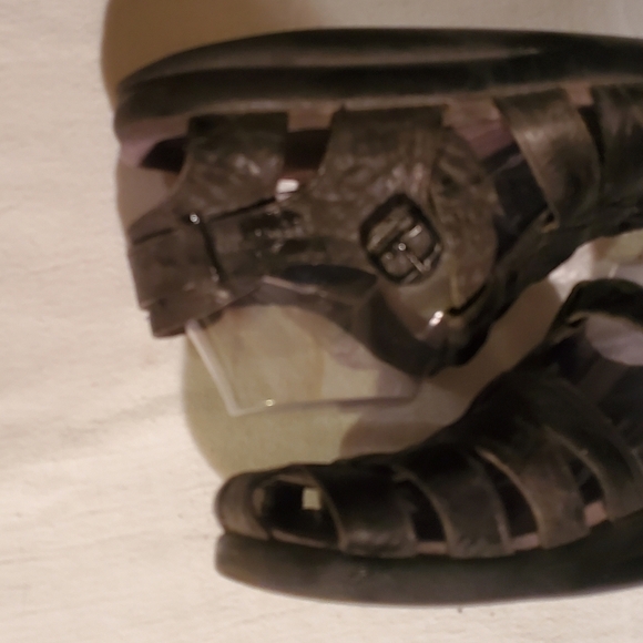 Mephisto Sam Fisherman Black Leather Closed Toe Sz. 10 Euro 44 Sandal - Picture 4 of 12